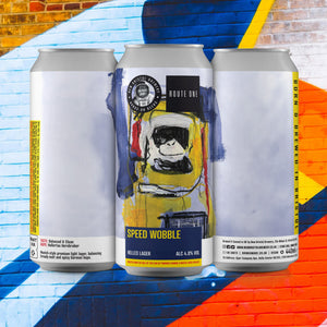 ROUTE ONE COLLAB: Speed Wobble Helles Lager 4.8% 440ML